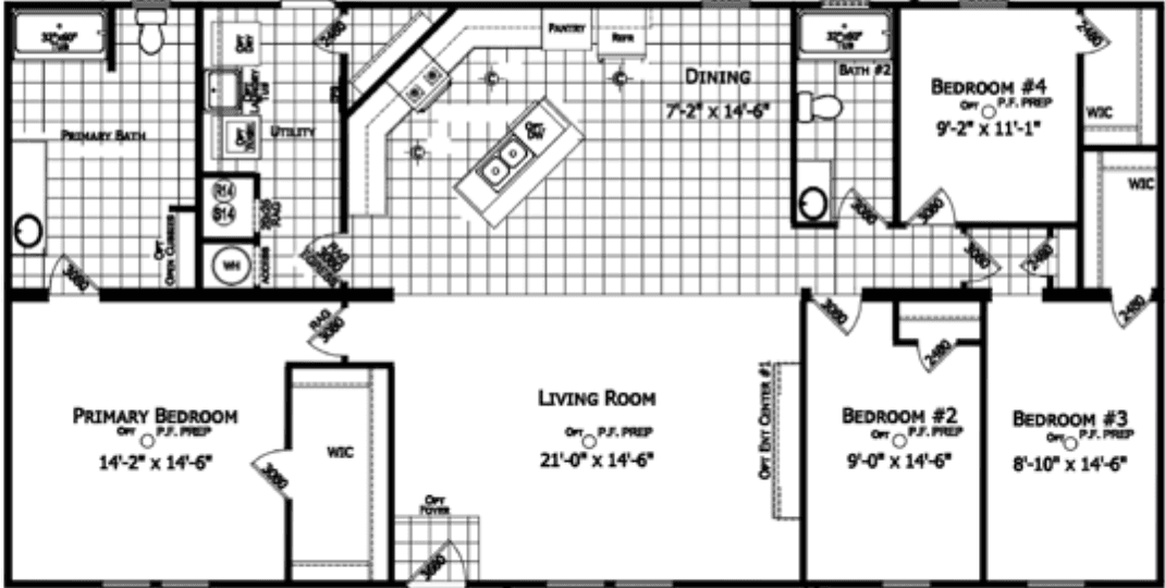 Leelanau floor plan home features