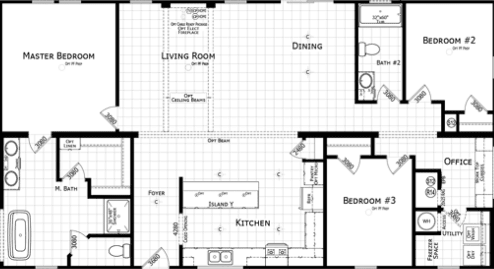 Lyeffion floor plan home features