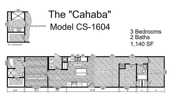 The cahaba floor plan home features