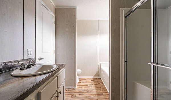The wright bathroom home features
