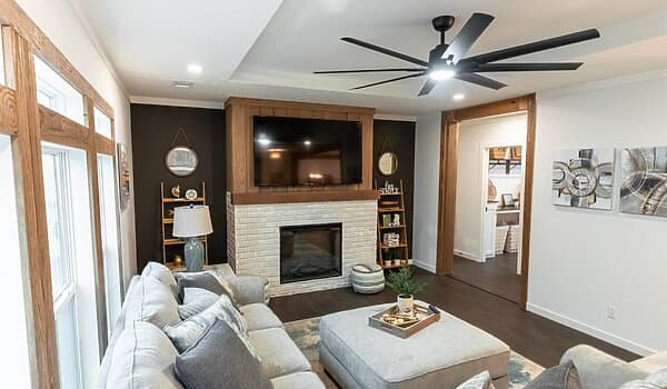 The twin creek interior home features