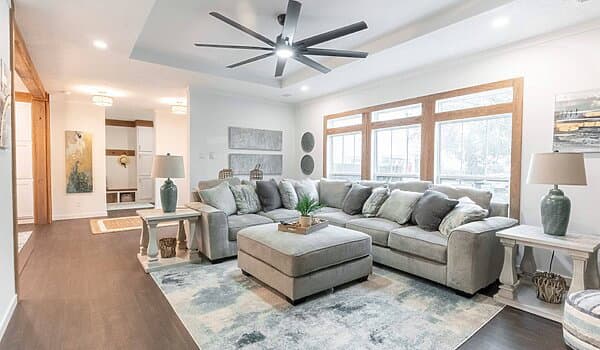 The twin creek interior home features