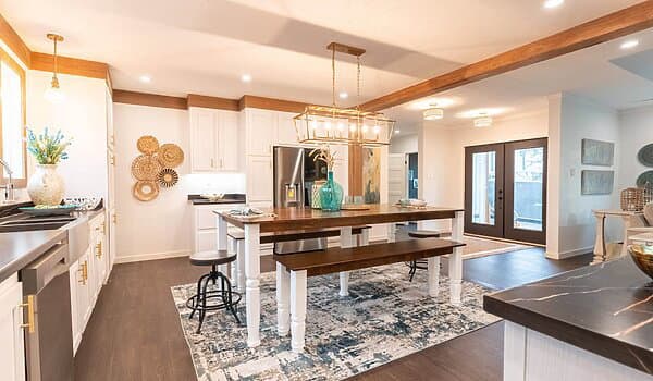 The twin creek kitchen home features