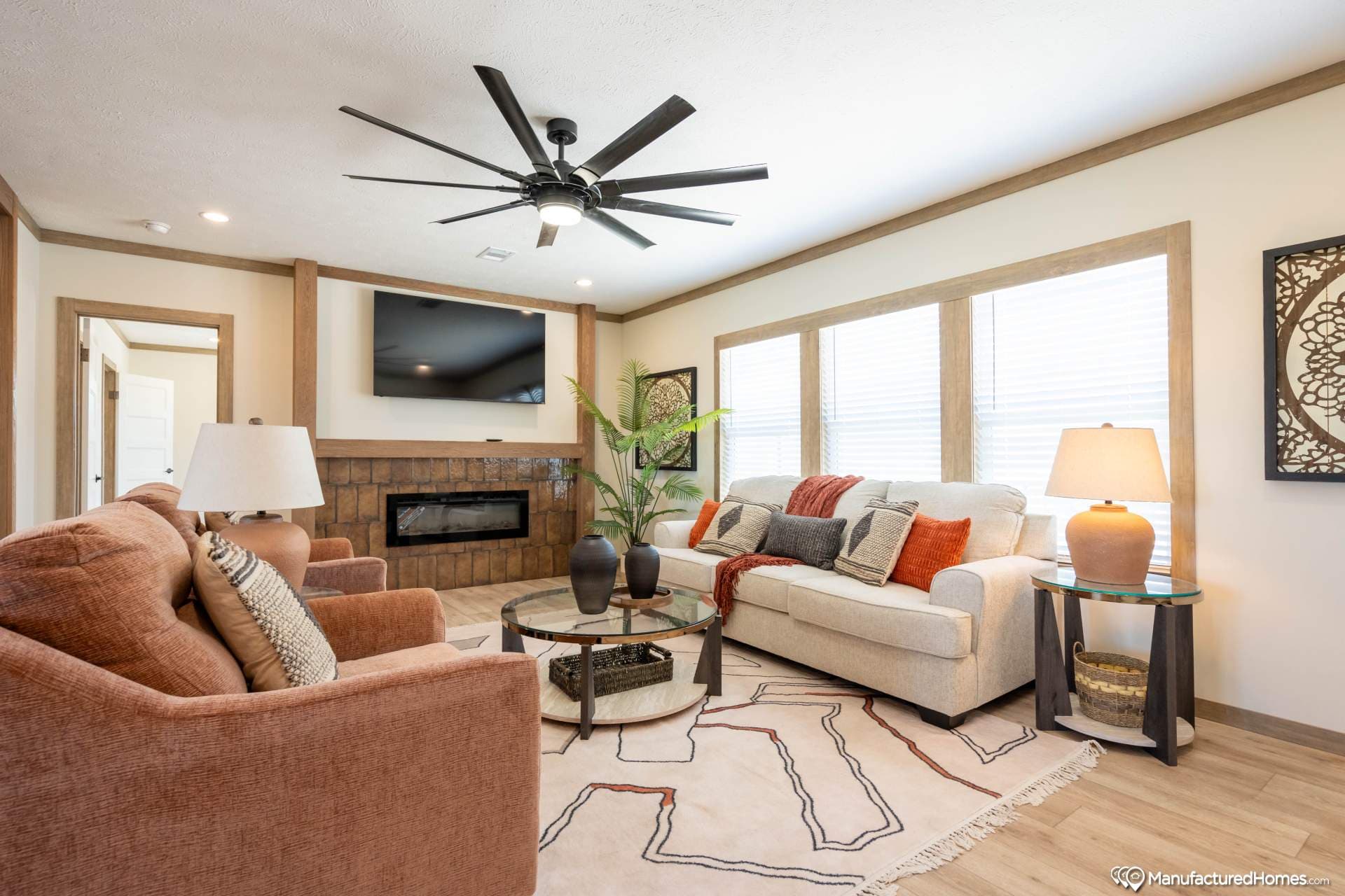 The patton creek interior home features