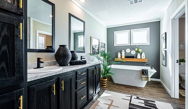 The hangout bathroom home features