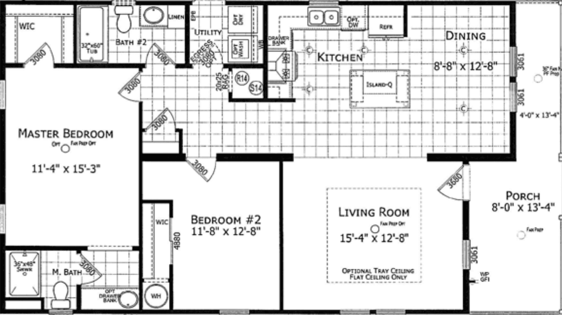 Ganado floor plan home features
