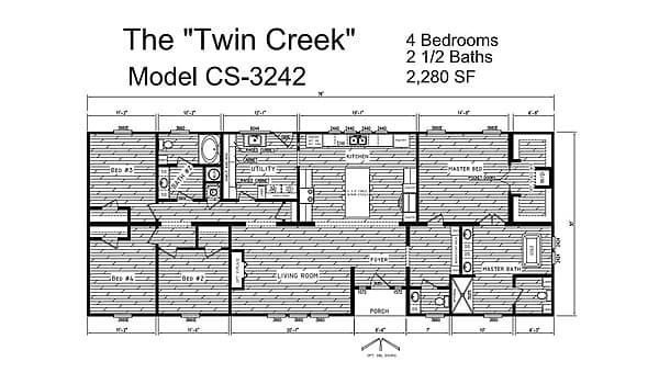The twin creek floor plan home features