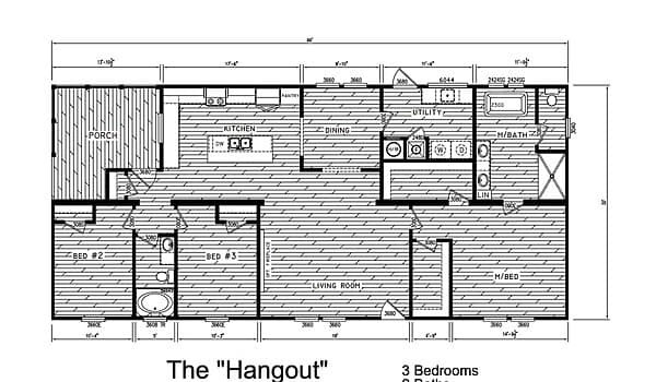 The hangout floor plan home features