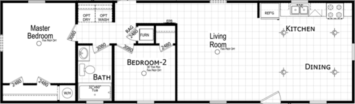 Malibu floor plan home features