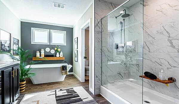 The hangout bathroom home features
