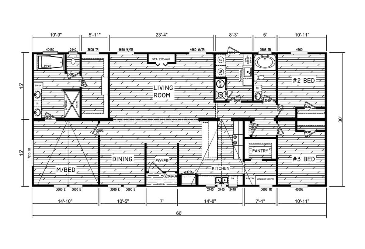 The willow oak floor plan home features