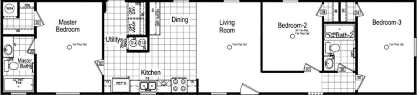 Kewanna floor plan home features