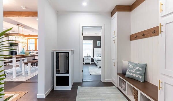 The twin creek interior home features