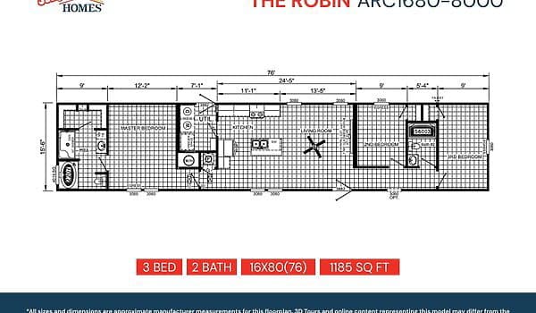 Arc1680-8000 floor plan home features