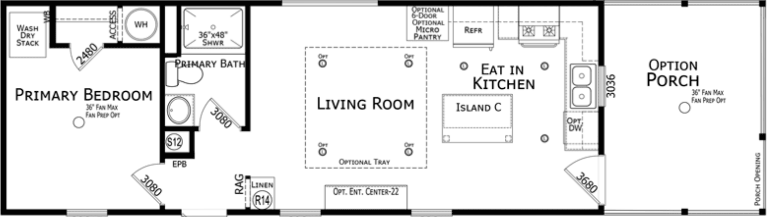 Blain floor plan home features