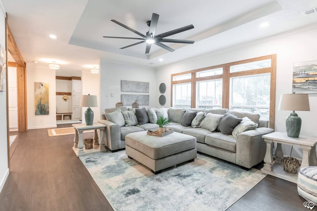 The twin creek interior home features