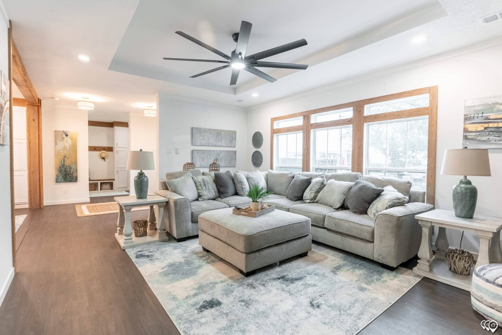 The twin creek interior home features