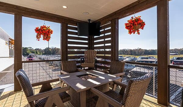 The hangout exterior home features