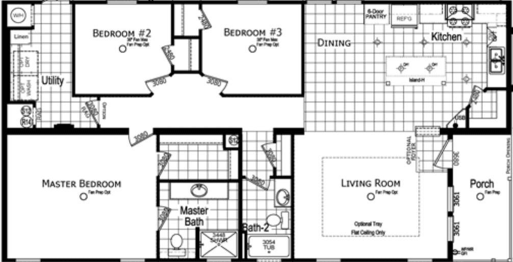 Ronton floor plan home features