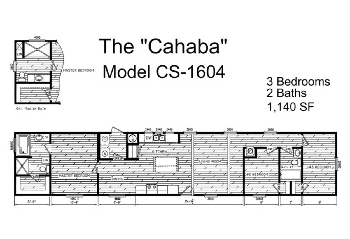 The cahaba floor plan home features