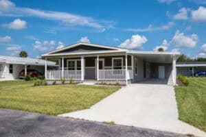 Rutherford elevation and exterior home features